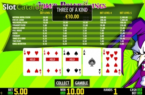 Скрин4. Joker Poker Kings HD слот