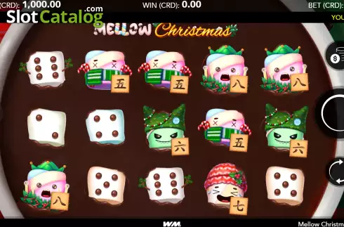 Скрин2. Mellow Christmas Dice слот