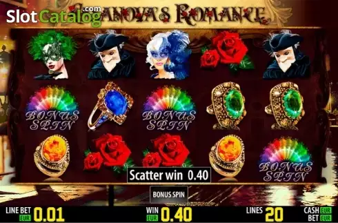 Скрин8. Casanova's Romance HD слот