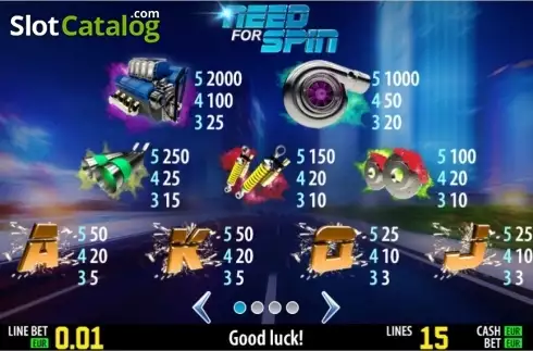 Скрин2. Need For Spin HD слот