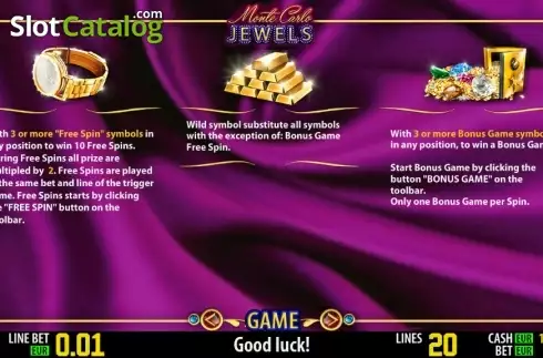 Скрин4. Monte Carlo Jewels HD слот