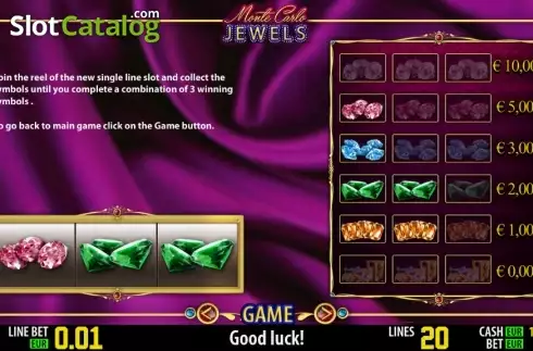Скрин5. Monte Carlo Jewels HD слот