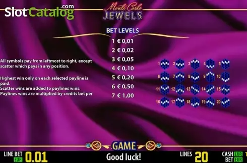 Скрин6. Monte Carlo Jewels HD слот