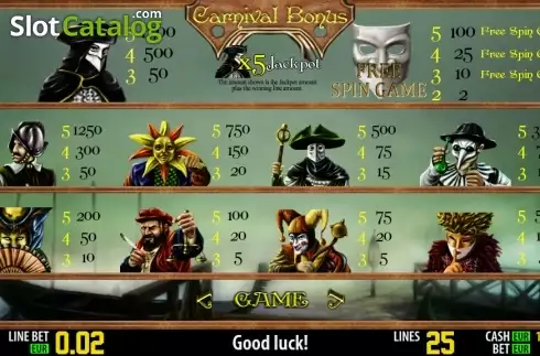 Скрин3. Carnival Bonus HD слот