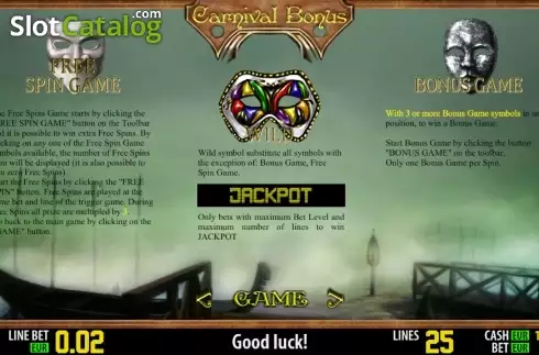 Скрин4. Carnival Bonus HD слот