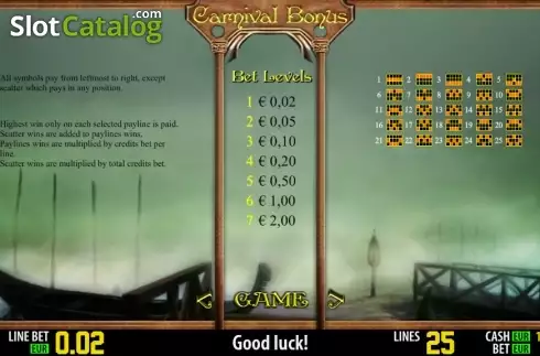 Скрин6. Carnival Bonus HD слот