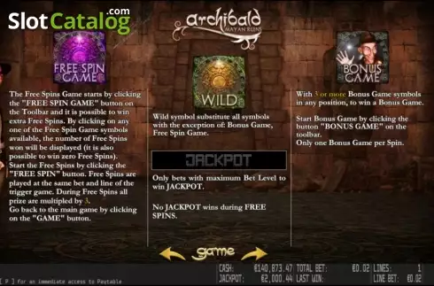 Скрин3. Archibald Mayan Ruins HD слот