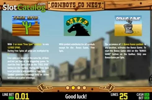 Скрин3. Cowboys Go West HD слот