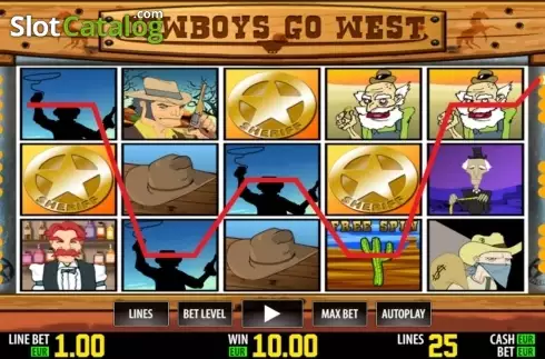 Скрин7. Cowboys Go West HD слот