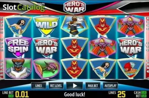 Скрин4. Hero's War HD слот