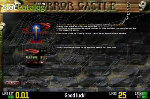 Скрин3. Horror Castle HD слот