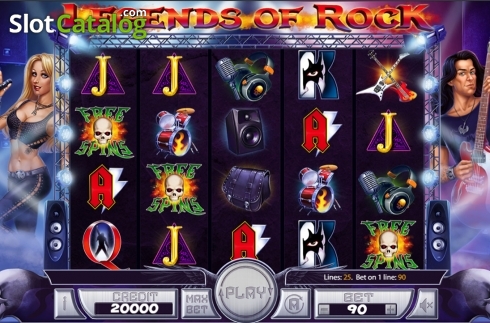 Скрин2. Legends of Rock слот