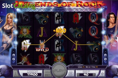 Скрин4. Legends of Rock слот