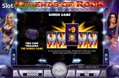 Скрин8. Legends of Rock слот