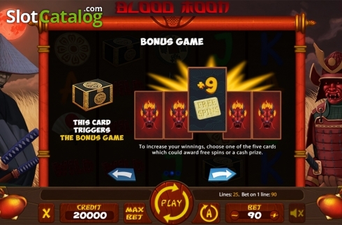 Скрин8. Blood Moon (X Card) слот