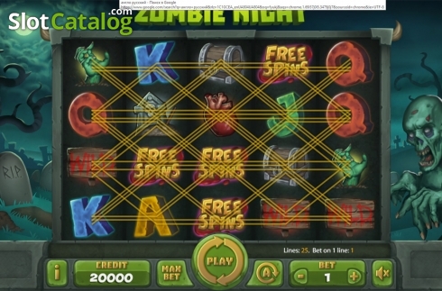 Скрин2. Zombie Night слот