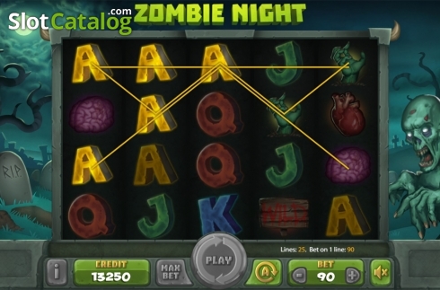 Скрин4. Zombie Night слот