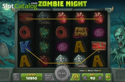 Скрин5. Zombie Night слот