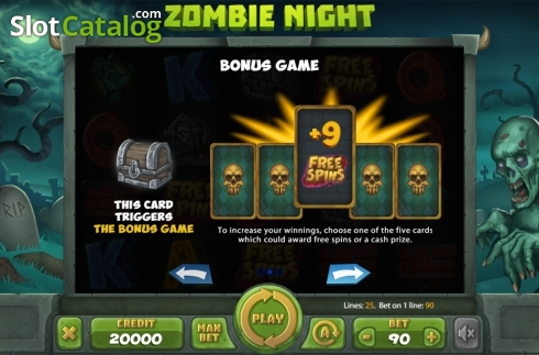Скрин7. Zombie Night слот
