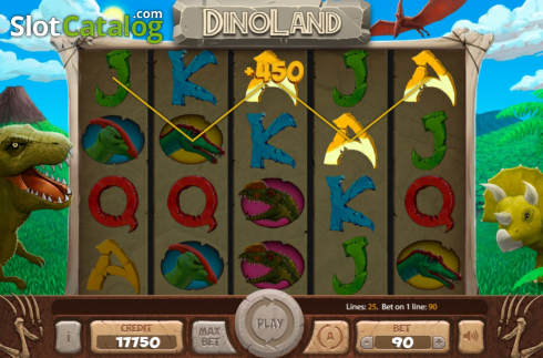 Скрин3. Dinoland слот