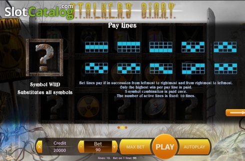 Скрин7. Stalker's Diary слот
