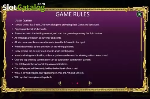 Скрин5. Mystic Gems (XIN Gaming) слот