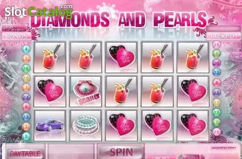 Скрин2. Diamonds and Pearls слот