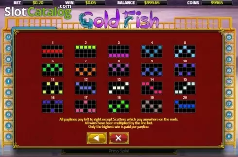 Скрин5. Gold Fish (XIN Gaming) слот