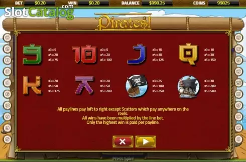Скрин4. Pirates (XIN Gaming) слот