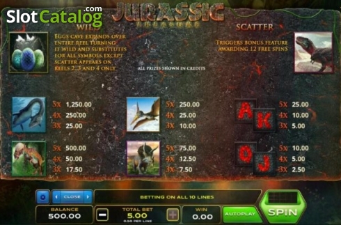 Скрин5. Jurassic Treasure (Xplosive Slots Group) слот