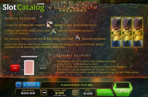 Скрин6. Jurassic Treasure (Xplosive Slots Group) слот