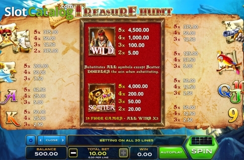 Скрин8. Treasure Hunt (Xplosive Slots Group) слот