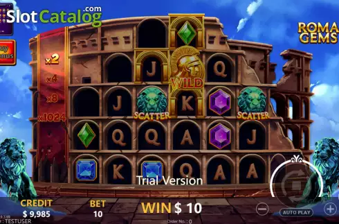 Скрин2. Roma Gems слот