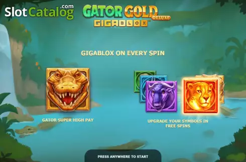 Скрин2. Gator Gold Deluxe Gigablox слот