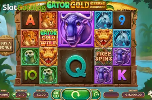 Скрин3. Gator Gold Deluxe Gigablox слот