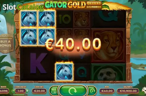 Скрин4. Gator Gold Deluxe Gigablox слот