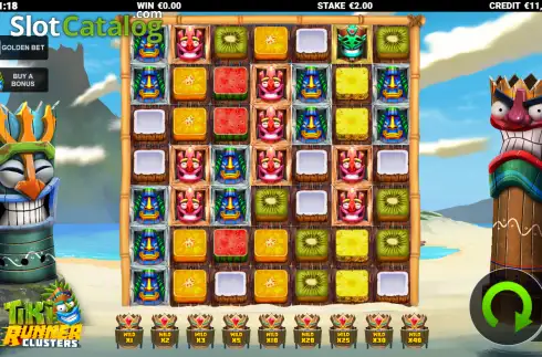 Скрин2. Tiki Runners Clusters слот
