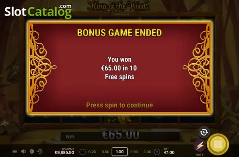 Скрин8. King of the Woods слот