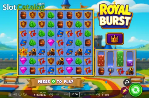Скрин2. Royal Burst слот