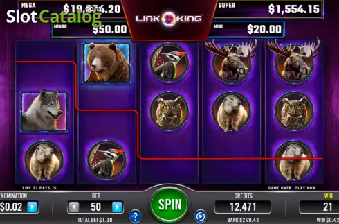 Скрин3. Link King Burning Buffalo слот