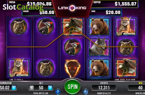 Скрин4. Link King Burning Buffalo слот