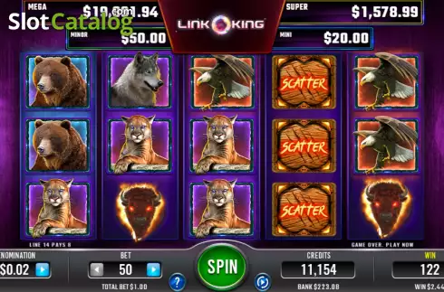 Скрин5. Link King Burning Buffalo слот