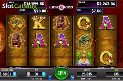 Скрин3. Link King Kuan Kung Gold слот