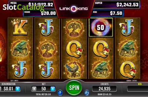 Скрин2. Link King Kuan Kung Gold слот