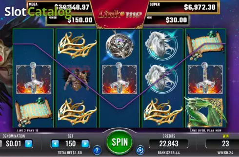 Скрин4. Link Me Warrior Angels слот