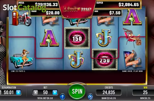 Скрин4. Link Me Rock Ups! слот