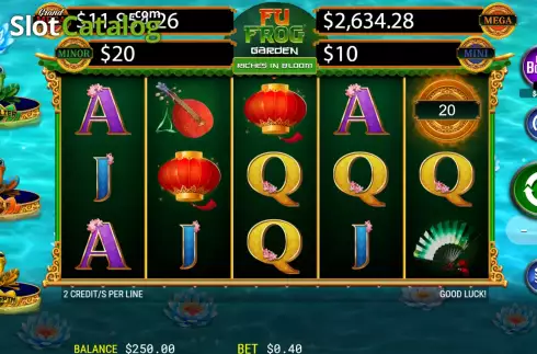 Скрин2. Fu Frog Garden слот