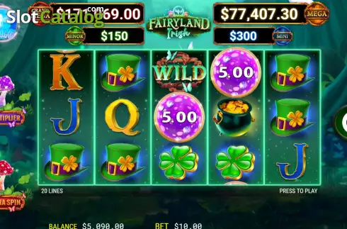 Скрин3. Fairyland Irish слот