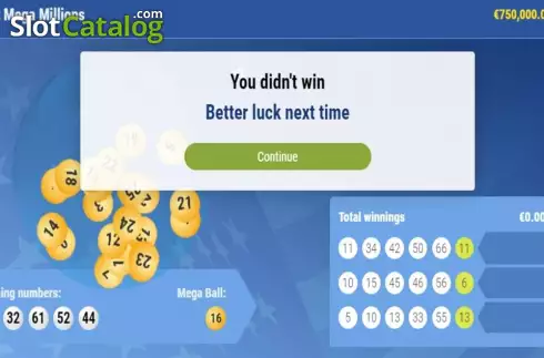 Скрин4. Instant Mega Millions слот