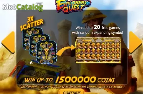 Скрин2. The Explorers' Quest слот
